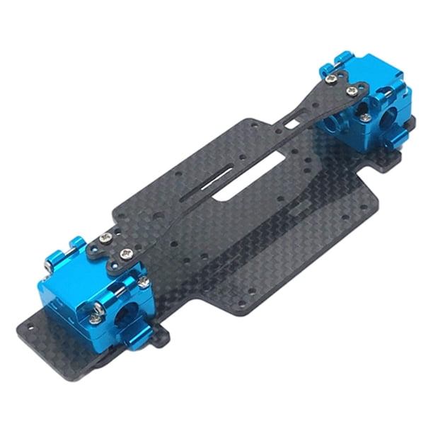 Piezas de coche RC Tablero De Dos Capas De Metal Para WLTOYS 284131 K979 K989 K999 1:28 Modelo De RC Azul Azul Magideal Piezas de coche RC