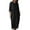 QR1_Black, variant on Meichang Summer Midi Dresses for Women Casual Cotton Linen Dresses 3/4 Sleeve Crew Neck A-Line Dresses Solid Loose Fit Tunic Dresses with Pockets