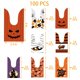 thumbnail image 2 of 100 bolsas de dulces de Halloween, bolsas de dulces para fiestas de Halloween, diseños mixtos, bolsas de dulces de Halloween para niños, truco o trato, bolsas pequeñas de plástico para dulces de Halloween, bolsas de regalo para fiestas de Halloween, suministros para fiestas Sincero Electrónica, 2 of 5