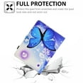 thumbnail image 6 of SaniMore Universal Case for 8.0-8.4 Inch Display Tablet, PU Leather Wallet Case Auto Wake/Sleep Card Slots Dual Viewing Angles Full Protective Case for All Kinds of 8.0-8.4 inch Tablet, Blue Butterfly, 6 of 7