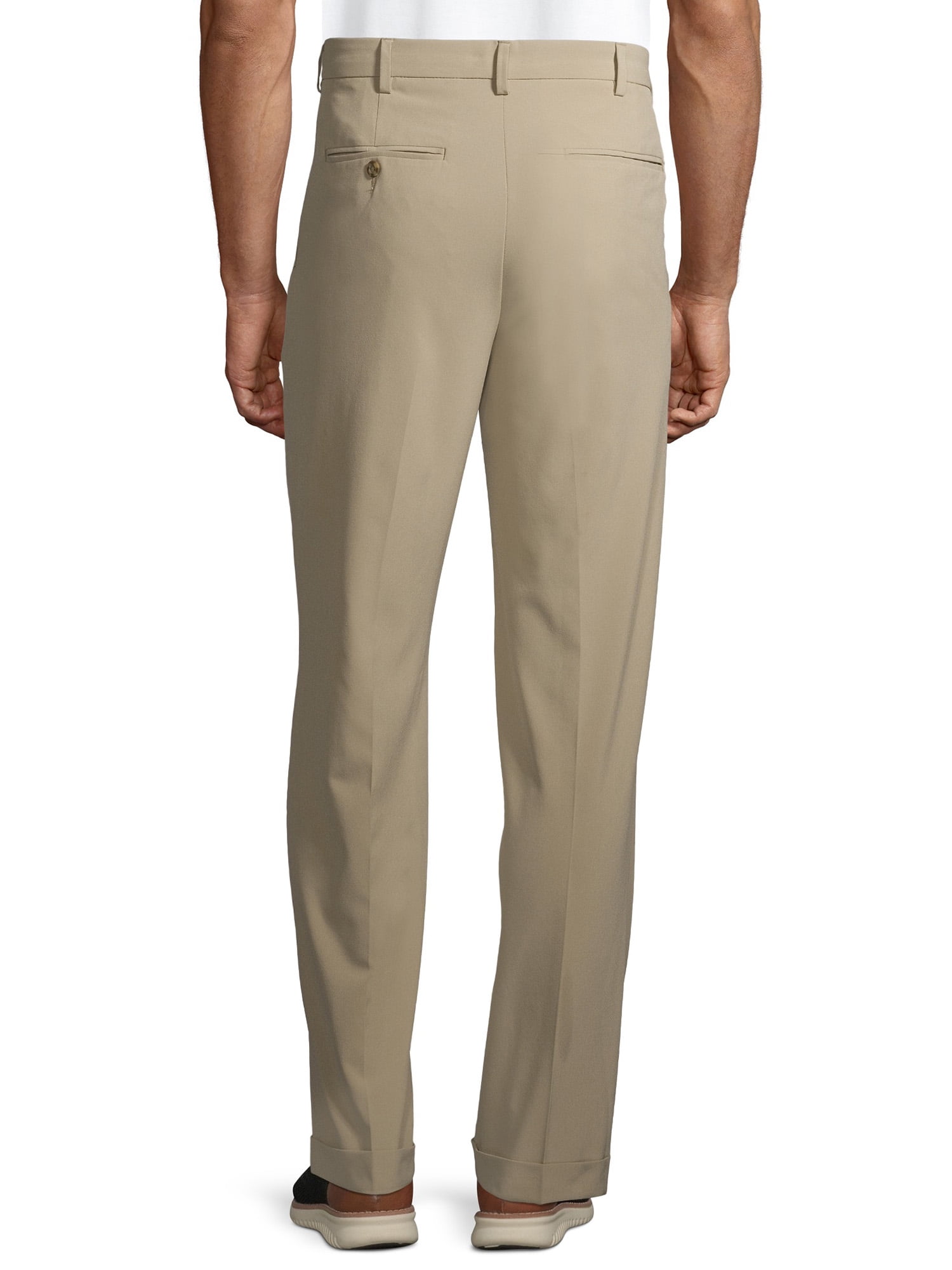 Ben Hogan Performance Men's Active Flex Waistband Four Way Stretch Double Pleat Pant