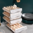 thumbnail image 3 of Caja De Almacenamiento De Huevos De 40 Rejillas Apilable De Doble Capa Tipo Cajón Contenedor De Huevos Para Refrigerador Minnieouse VI011548-00, 3 of 6
