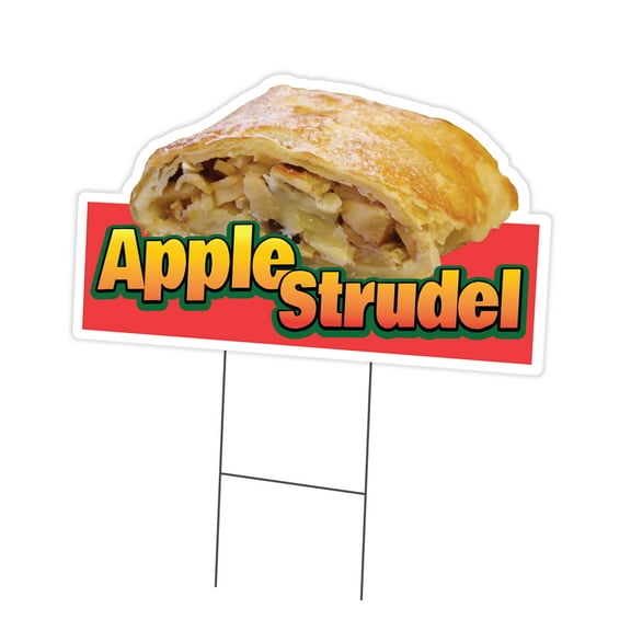 SignMission C-DC-1216-Apple Strudel19 12 x 16 in. Yard Sign & Stake - Apple Strudel