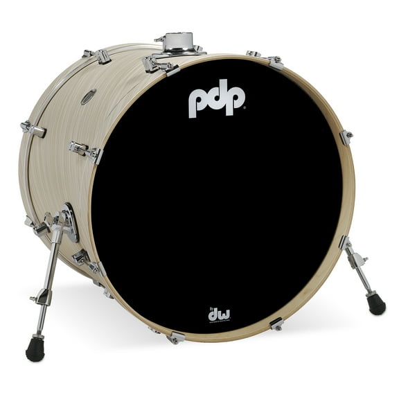 PDP Concept Series Maple Bass Drum, 18x22, Twisted Ivory Finish Ply w/Chrome Hardware