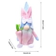 thumbnail image 7 of Easter Bunny Decorations,Pointed Hat Knitted Rabbit Dolls,Cartoon Faceless Dwarf Dolls,Home Table Ornaments, 7 of 7
