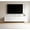 White, variant on Maykoosh Urban Oasis 65 Inches Luxurious and Durable Floating TV Stand Wall Mounted Entertainment Center with Cable Management, Sturdy Floating Entertainment Center White and Sapphire Oak
