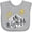 AC-Heather Grey, variant on Inktastic Oh Holy Night Christmas Nativity with Yellow Stars Boys or Girls Baby Bib