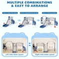 thumbnail image 5 of XJD 11 in 1 Toddler Slide and Swing Set - Baby Slide for Toddlers 1-3, Indoor Outdoor Toddler Playset Playground, Blue & Gray, 5 of 15