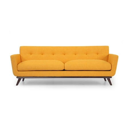Corrigan Studio Luther Mid Century Modern Vintage Sofa With Wood This On Opens A Dialog That Displays Additional Images For Product With The Option To Zoom In Or Out