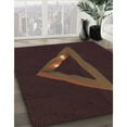 thumbnail image 3 of Ahgly Tapis Rectangulaire Lavable en Machine Intérieur Transitionnel Marron Chocolat, 2 Pieds x 5 Pieds, 3 of 7