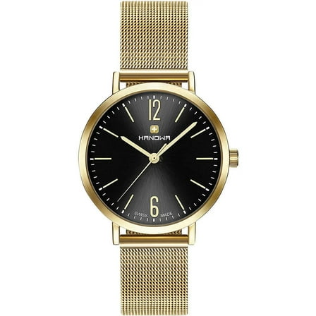 Hanowa Tessa Stainless Steel Back Black Dial Quartz Ladies Watch 16-9077.02.007