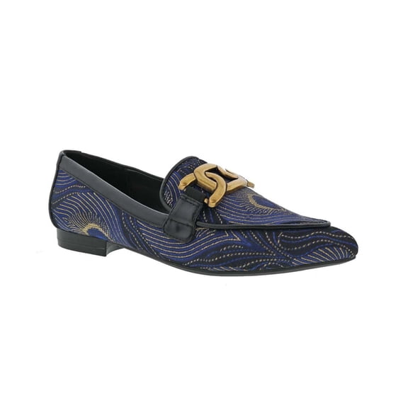 Bellini Felix Women Flats Slip-on Shoes In Navy Gold Combo