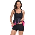 thumbnail image 2 of FLMEI Women's Two Piece Swimsuits Two Piece Bathing Suit Swimwear Two Piece Shorts Bikini Bathing Suit, 2 of 9