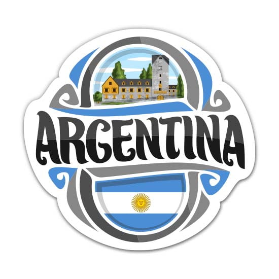 Argentina - 3" Vinyl Sticker - For Car Laptop Water Bottle Phone - Waterproof Decal