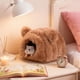 thumbnail image 5 of Cama para hámster, nido para dormir, adorable hábitat semicerrado y lavable. Marrón, 5 of 7