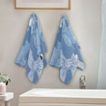 thumbnail image 4 of Blue White Bows with Polka Dots Hand Towel Absorbent Bath Towels for Bathroom Sports Gym 28" x 14" Set of 2, 4 of 8
