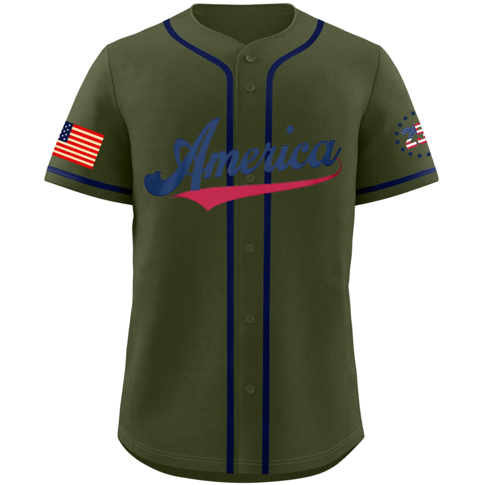 250th Anniversary USA Baseball Jerseys, 1776-2026 Striped Baseball Shirts for Men Women, Sports Team Uniforms for 4th of July