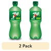 (2 pack) 7UP Caffeine Free Lemon Lime Soda Pop, Low Sodium, 20 fl oz Bottle