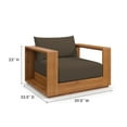 thumbnail image 4 of Modway Tahoe 5-Piece Acacia Wood Outdoor Patio Set in Natural Cocoa, 4 of 12