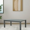 thumbnail image 2 of Table Basse Extérieure en Aluminium Toutes Saisons, Table Basse Moderne pour Extérieur, Table Basse Rectangulaire pour Balcon Jardin, Gris Foncé, 2 of 5