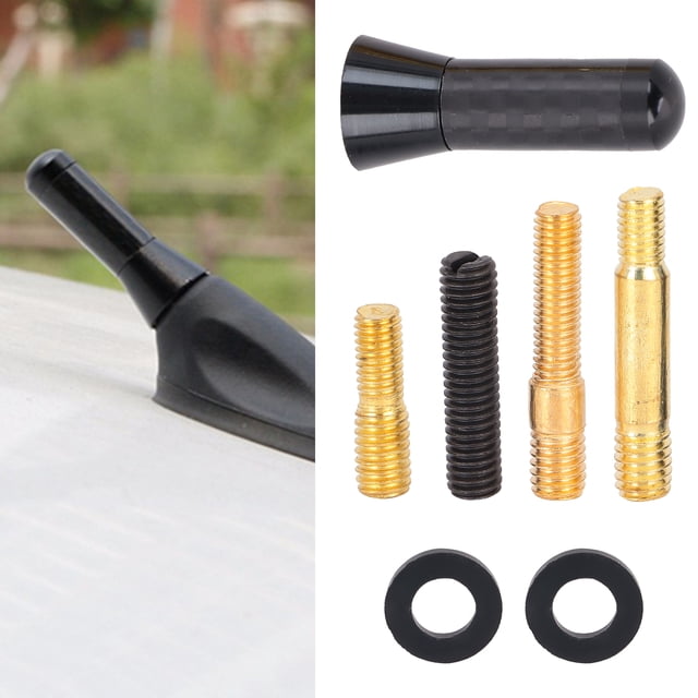 Antena obstinada de automóviles universales, fácil de instalar duradera para usar antena corta de 3.5 cm/1.4in para una una apariencia elegante para señales de radio am/fm