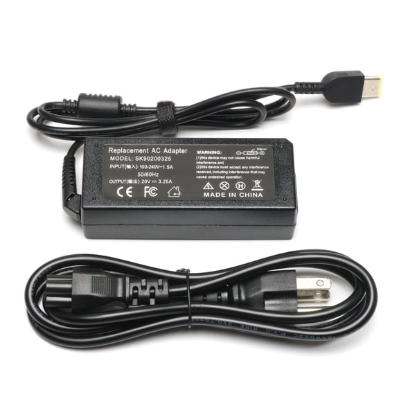 65W 45W AC Adapter Charger for Lenovo ThinkPad X1 Carbon (2nd 3rd 4th Gen), X1 Yoga 1st Gen, T Series T470 T470S T460 T450 T440 T570 Laptop Power Supply Cord