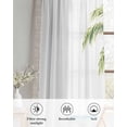 thumbnail image 6 of Beach Coastal Sheer Curtains 63 Inch Length 2 Panels Set for Living Room/Bedroom, Summer Nautical Ocean Palm Tree Seaside Kitchen Curtains Grommet Semi-Sheer Curtains Window Treatments 42"x63"x2, 6 of 7