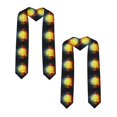 thumbnail image 2 of Fuzoiu Tennis Ball In Fire And Water Print Graduation Sash,Graduation Stole,Unisex Adult Graduation Stole Shawl 91" Long,for Academic Commencements Shawl-Sharp Corner, 2 of 7
