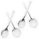 thumbnail image 2 of 4pcs Sopa de acero inoxidable cucharas prácticas grandes cucharadas de arroz cucharas de arroz (plata), 2 of 5
