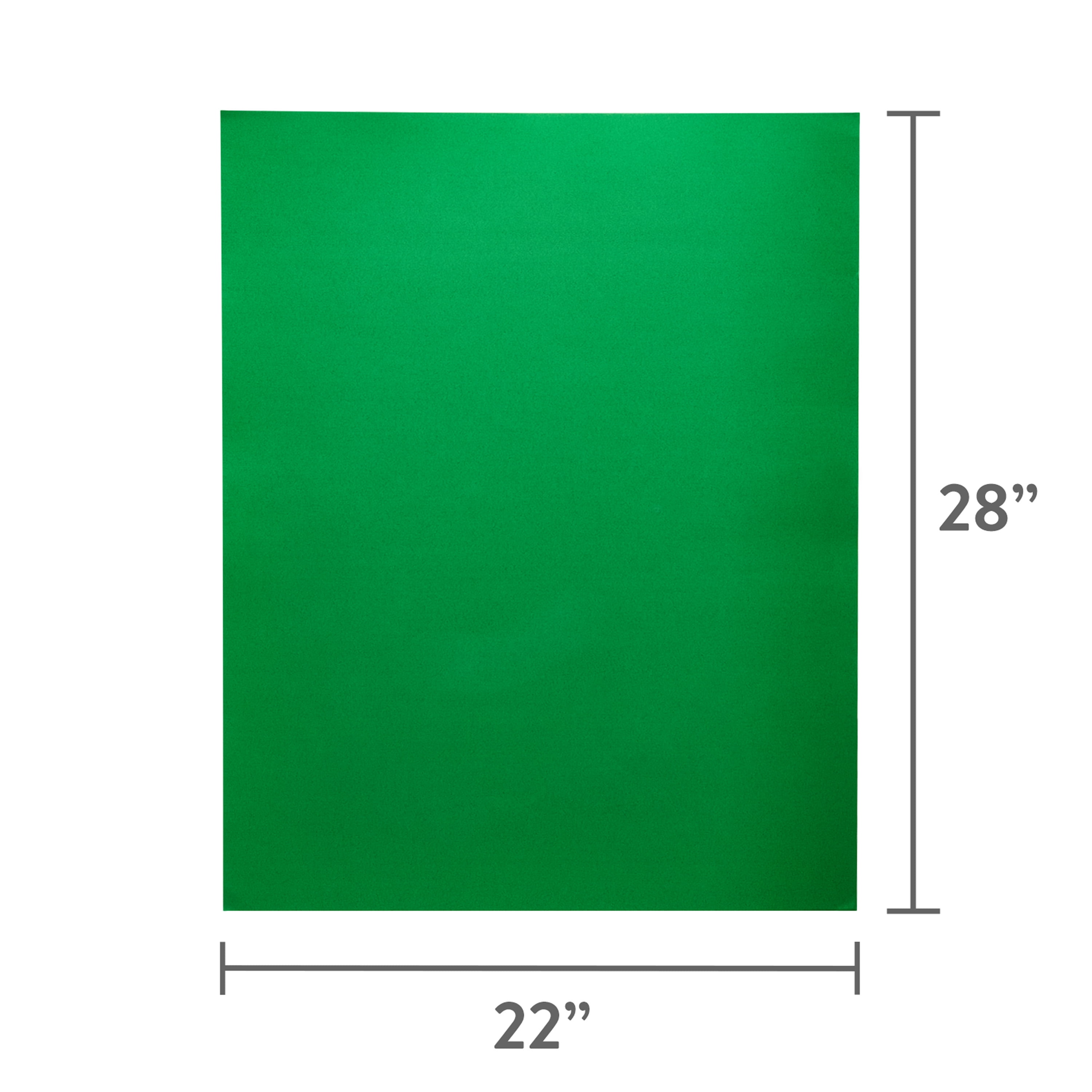 Pen + Gear Rainbow Assorted Multipack Poster Board, 22"x28", 5 Count