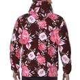 thumbnail image 3 of Bingfone Rose Flowers Men's Drawstring Hoodie Long Sleeve Pocket Sweatshirts-3X-Large, 3 of 6