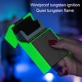 thumbnail image 4 of Luminous Cigarette Case, Portable Cigarette Box with Electric Lighter, 20Pcs 84100mm Cigarettes USB Lighters, USB Lighters 2 in 1 Rechargeable Flameless Windproof Electric Lighter (Silver), 4 of 8