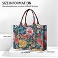 thumbnail image 3 of Large Capacity Tote Bag,Pioneer Flower Floral Print Pattern Handbag Fashion Luxury Tote Bag,15.7"x13"x 5.1" Inches,Laptop Compatible, 3 of 6