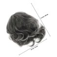 thumbnail image 2 of Mrs Claus Wig Short Grey Wig for Old Woman with Curly Hair, 2 of 5