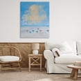 thumbnail image 2 of Stupell Industries Here Comes Sun Beach View Abstract Painting Wrapped Canvas Canvas Art Print Wall Art, 36 x 48, 2 of 7