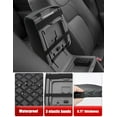 thumbnail image 6 of KBH Center Console Armrest Cover for 2006-2014 Honda Ridgeline Accessories, Middle Console Lid Protector Cushion Pad, Leather Car Interior Accessories, Black, 6 of 8