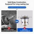 thumbnail image 3 of Brass Pop Up Sink Plug Universal Bathroom Drain Stopper with Push Button Anti Clog Filter Fits 34 to 40mm 1.34 to 1.57inch Drain Hole, 3 of 15
