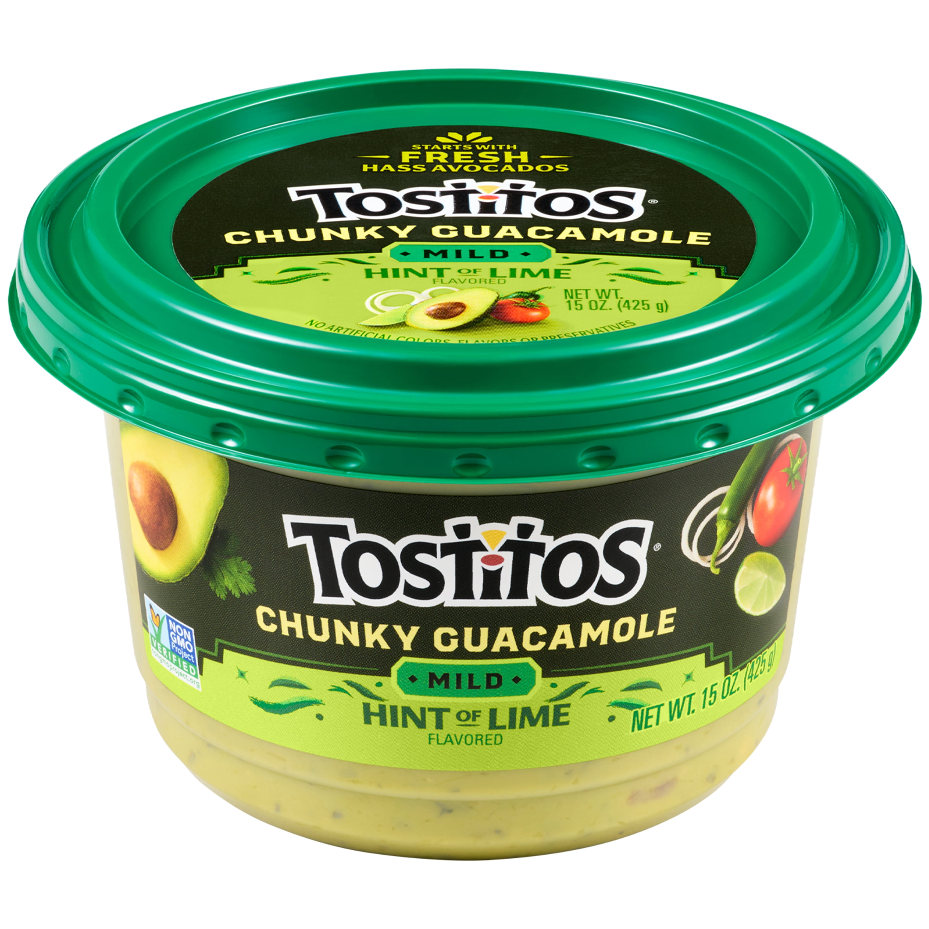 Tostitos Chunky Guacamole Mild Hint of Lime 15 oz