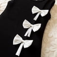 thumbnail image 7 of ITSAME Baby and Toddler Girls Dress, Cute Bow Round Neck Sleeveless Summer Fashion Casual A-Line Dress Black 12-18M, 7 of 7