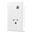 thumbnail image 2 of Smart socket,Switch App Wifi Wall Switch With Switch Usb Switch Voice Outlet Wire Wall Switch Type-c Usb 1 Way Tempered Panel Switch Socket Switch Wire Required App Voice Required Usb Power, 2 of 6