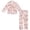 p-595Pink1410, variant on CAIVO Kids Girls Fashionable Comfortable Cartoon Pig Printed 2 Piece Pajama Sets Lapel Long Sleeve Button Down Shirt With Pants Loungewear