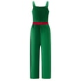 thumbnail image 3 of Sleeveless Christmas Jumpsuit for Women Cute Santa Overalls Xmas Holiday Romper One Piece Outfits, 3 of 6