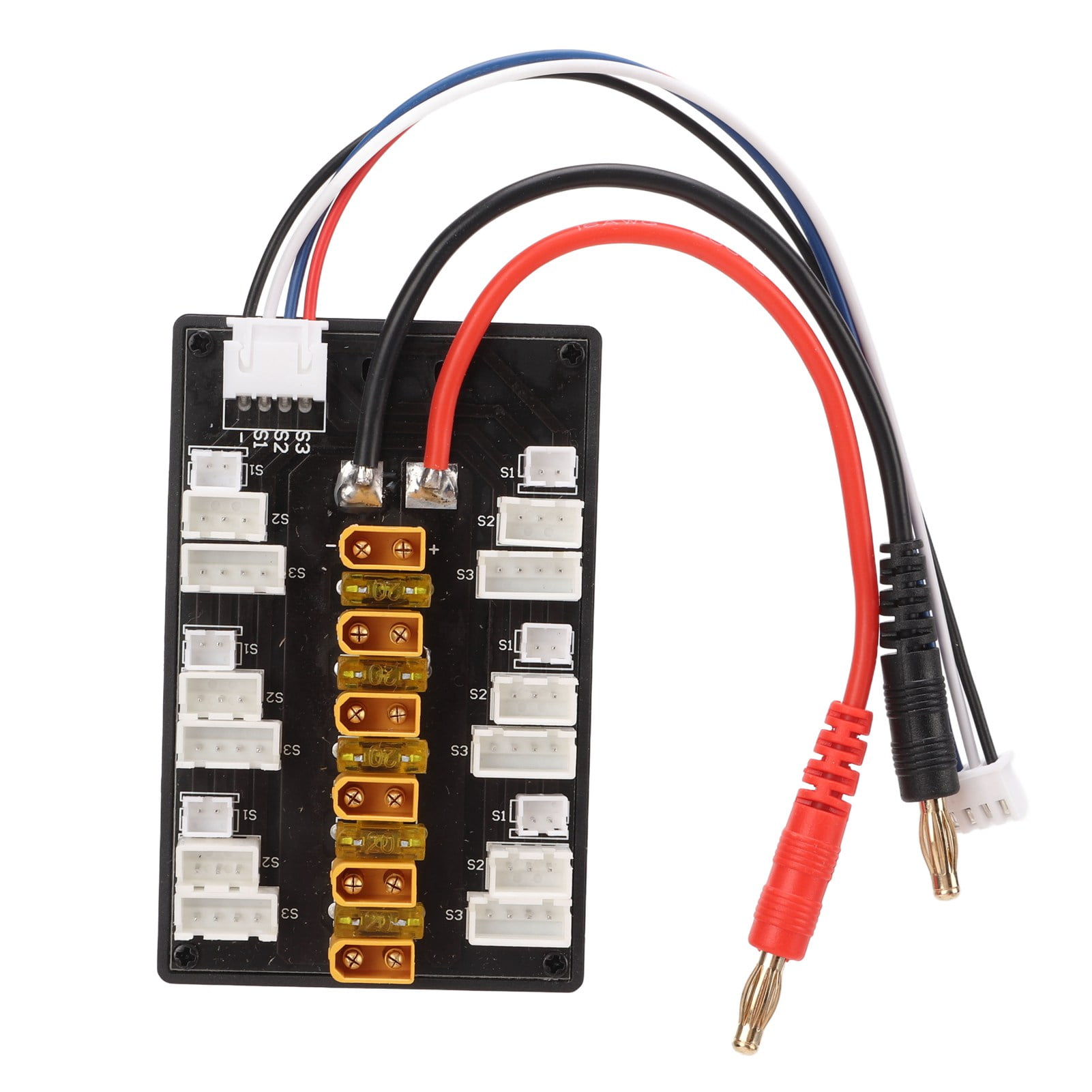 Balance Charger Board, Wide Application Fast Charge XT30 Plug 30A Fuse Parallel Charging Board  For Batteries