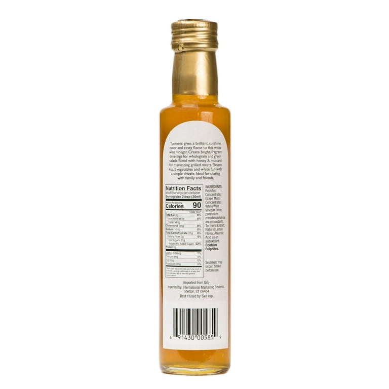 Terra Verde Sweetened White Wine Vinegar w/Turmeric & Lemon 8.45