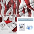 thumbnail image 4 of Red White Moire Blackout Curtains for Bedroom/Living Room, Thermal Insulated Kitchen Curtains, Modern Abstract Art Grommet Darkening Window Treatment Drapes 52"x63"x2, 4 of 8