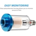 thumbnail image 5 of 3 Pieces Water Oil Separator Filter Airbrush Filter Moisture Separator for Air Line Compressor Fitting, 1/4 Inch NPT Inlet and Outlet, 5 of 6
