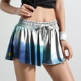 thumbnail image 2 of Gibobby Pantalon cortos yoga mujer Pantalones cortos para correr 2 en 1 para mujer(Azul,CH), 2 of 5