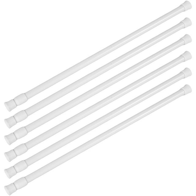 6pcs Window Security Bars Adjustable Window Security Stick with Anti-Slip Rubber Tips Retractable Sliding Door Security Bar Window Safety Bars Window Guards for Children Home (White )