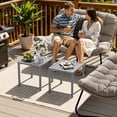 thumbnail image 6 of Crestlive Products 2-Pack 15.7" x 15.7" Outdoor Side Table, All-Weather Aluminum Square Patio End Table, Gray, 6 of 6