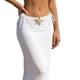thumbnail image 4 of Trajes de baño Amzcrzy Tankini para mujer, trajes de baño, traje de baño diario para mujer, traje de baño conservador de cuerpo unido, conjunto de playa de tres piezas blanco, M, 4 of 9